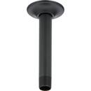 Delta Faucet Matte Black 1/2 x 2-3/8 x 6 in. MNPT Brass Shower Arm and Flange 