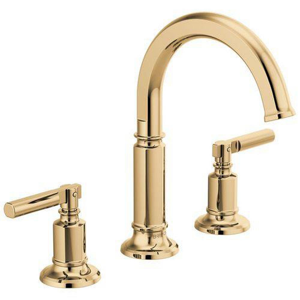 Brizo Polished Gold Widespread Bathroom Sink Faucet 