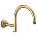 11-3/4 in. Wall Mount Shower Arm in Luxe Gold