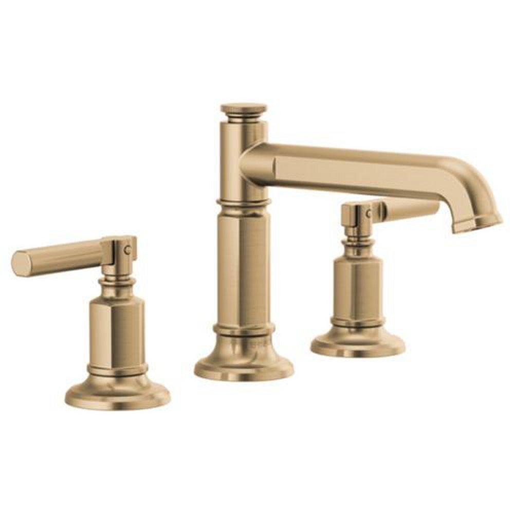 Brizo Luxe Gold Widespread Bathroom Sink Faucet 