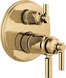 Brizo Polished Gold Three Handle Multi Function Bathtub & Shower Faucet (Trim Only) 