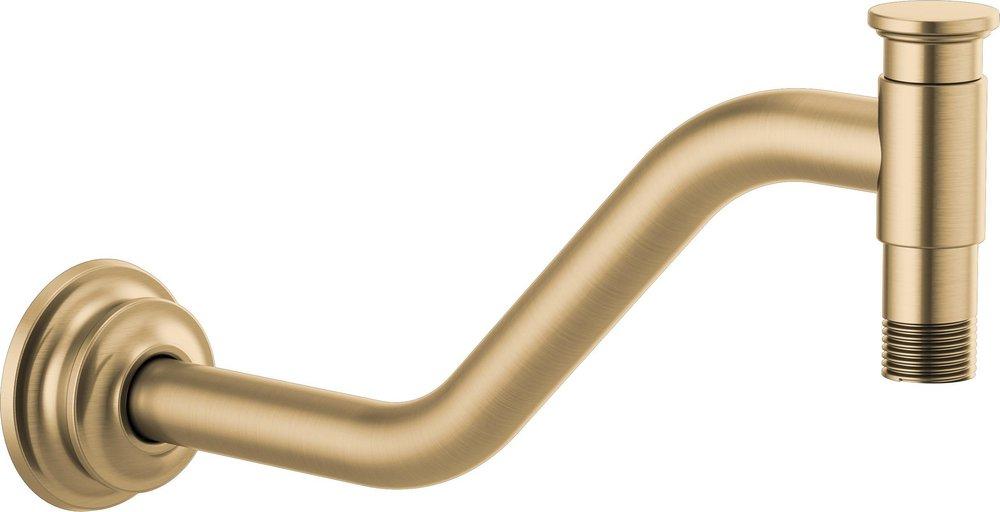 Brizo Luxe Gold 1/2 in. NPT Brass Shower Arm and Flange 