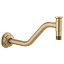10-1/2 in. Shower Arm and Flange in Luxe Gold
