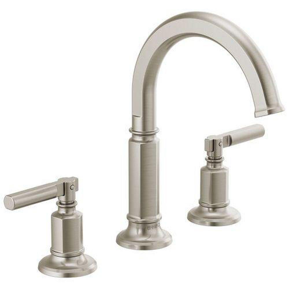 Brizo Luxe Nickel Widespread Bathroom Sink Faucet 