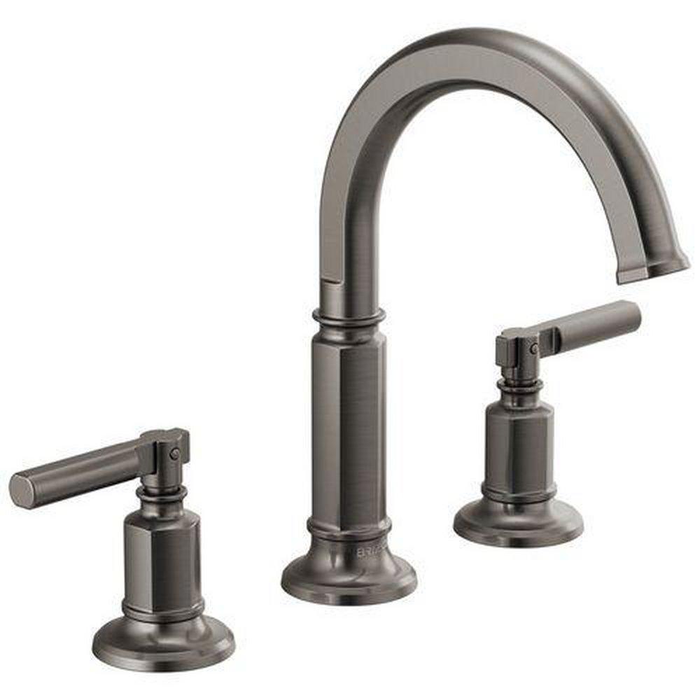 Brizo Luxe Steel Two Handle Widespread Bathroom Sink Faucet Handles Sold Separately 