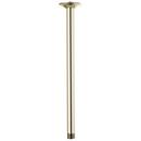 Brizo Brilliance&reg; Polished Nickel 1/2 x 2-3/8 x 14 in. NPT Solid Brass Shower Arm and Flange 