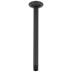 14 in. Shower Arm and Flange in Matte Black