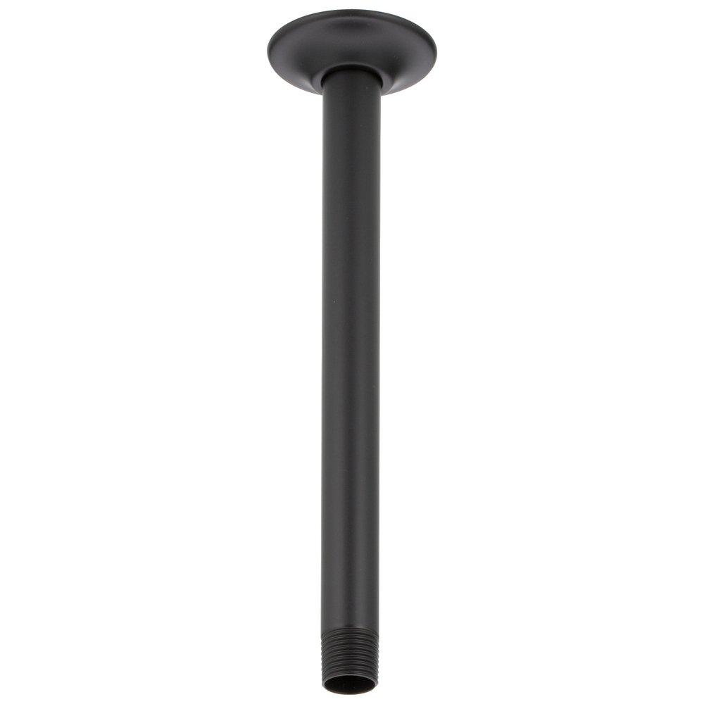 Delta Faucet Matte Black 1/2 x 10 x 2-1/2 in. Shower Arm and Flange 