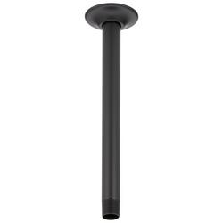 1/2 x 10 x 2-1/2 in. Shower Arm and Flange in Matte Black