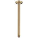 14 in. Shower Arm and Flange in Brilliance® Champagne Bronze