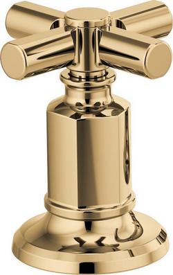 Two Handle Brass Cross Handle Kit in Brilliance&reg; Polished Gold