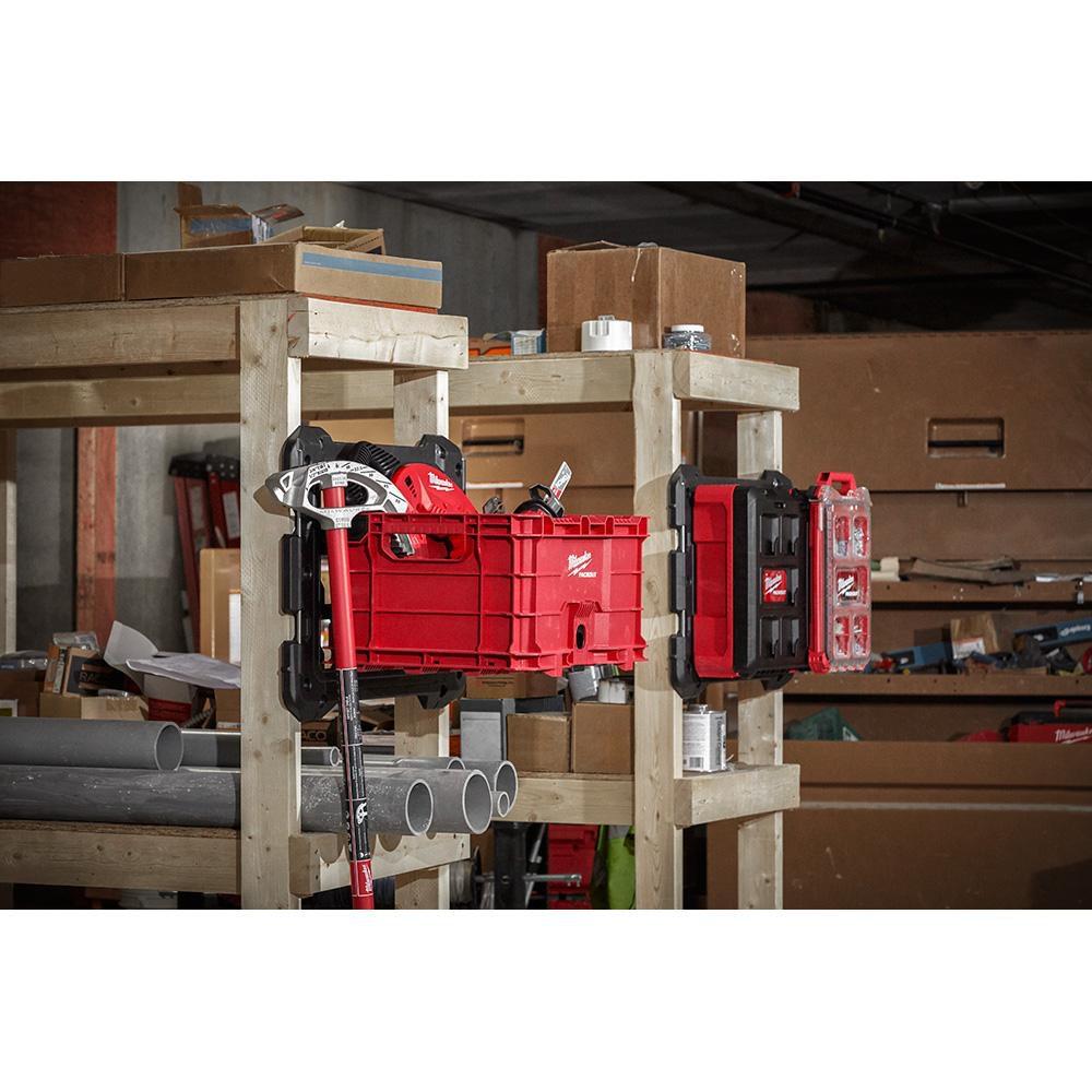 Milwaukee&reg; Red 18-3/5 in. Plastic Crate Bin 
