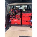 Milwaukee&reg; Red 18-3/5 in. Plastic Crate Bin 