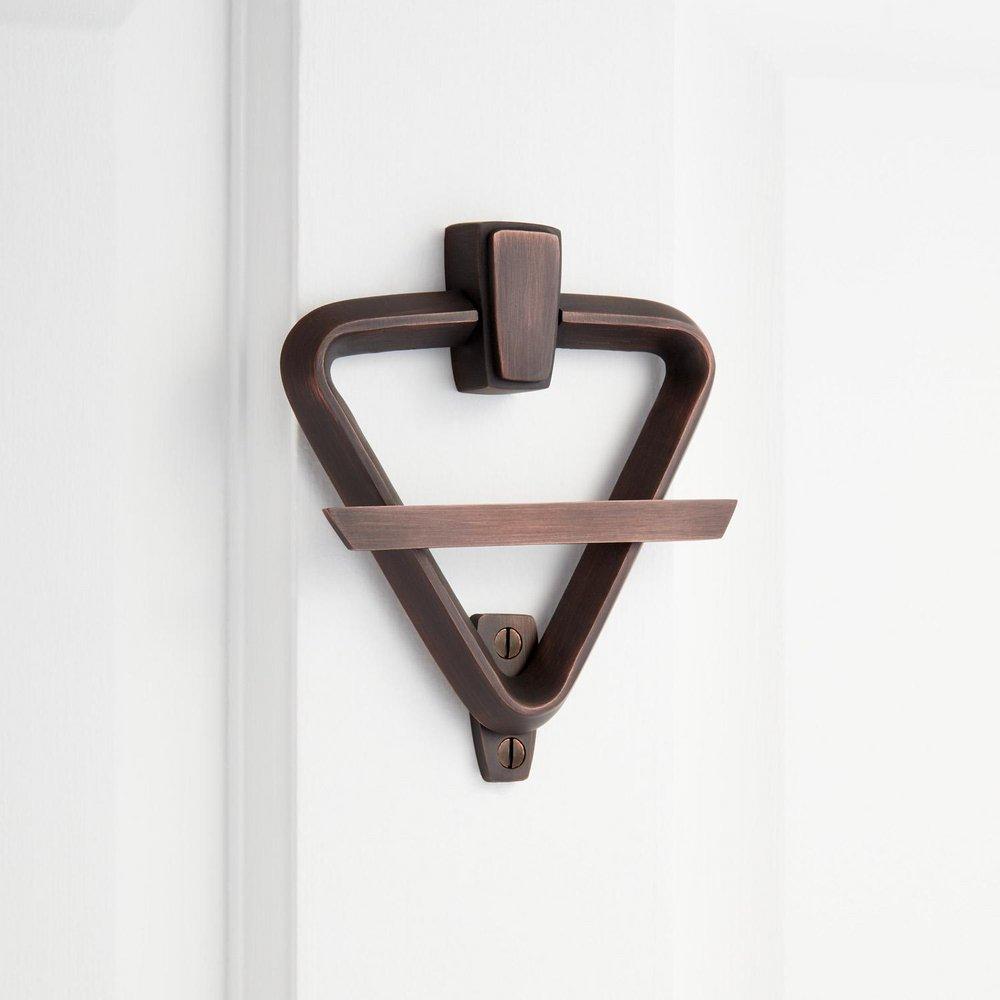 Signature Hardware Oil Rubbed Bronze Brass Door Knocker 