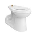 Elongated Floor Mount Toilet Bowl in White