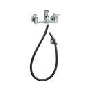 KOHLER Polished Chrome Two Lever Handle Wall Mount Service Faucet 