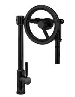 Single Handle Pull Down Kitchen Faucet in Matte Black