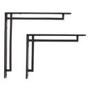 9" Harridge Cast Iron Shelf Bracket - Black Powder Coat 