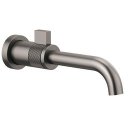 Single Handle Wall Mount Bathroom Sink Faucet in Brilliance® Luxe Steel®