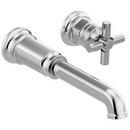 Single Handle Wall Mount Bathroom Sink Faucet in Polished Chrome (Handle Sold Separately)
