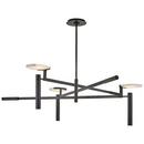 Visual Comfort & Co. Signature Bronze 14 x 44-3/4 in. 12W 3-Light LED Modern Chandelier 