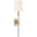 Visual Comfort & Co. Signature Antique Burnished Brass/Crystal 1-Light 40W 24-3/4 in. Wall Sconce 