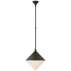 14.5W 1-Light Medium E-26 LED Pendant Light in Matte Black