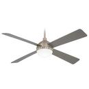 Minka Aire Brushed Steel/Brushed Nickel 59.62W 1-Light 4-Blade LED Ceiling Fan 