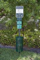 Crown Products Green 96 x 14 in. Powder Coated and Galvanized Steel Pet Waste Station 