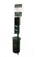 Crown Products Green 96 in. 10 gal Pet Waste Station in Green 