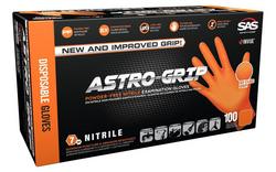 7 mil Size M Powder Free Rubber Disposable Glove in Hi-Visibility Orange (Pack of 100)