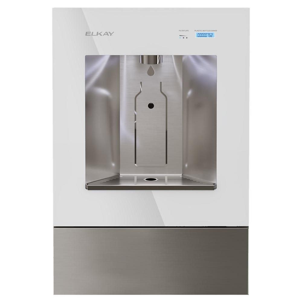 Elkay Aspen White Wall Mount Stainless Steel Indoor Bottle Filling Station 