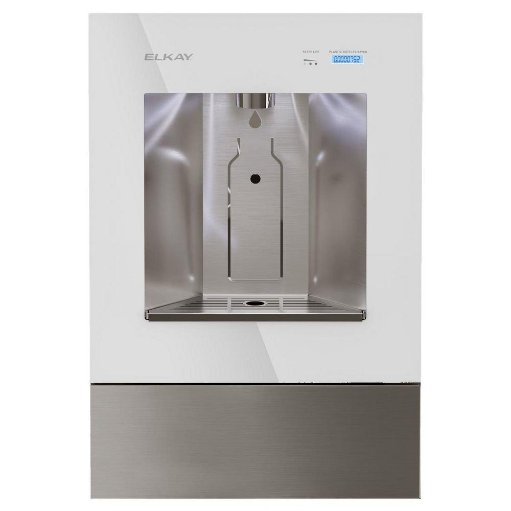 Elkay Aspen White Wall Mount Stainless Steel Indoor Bottle Filling Station 