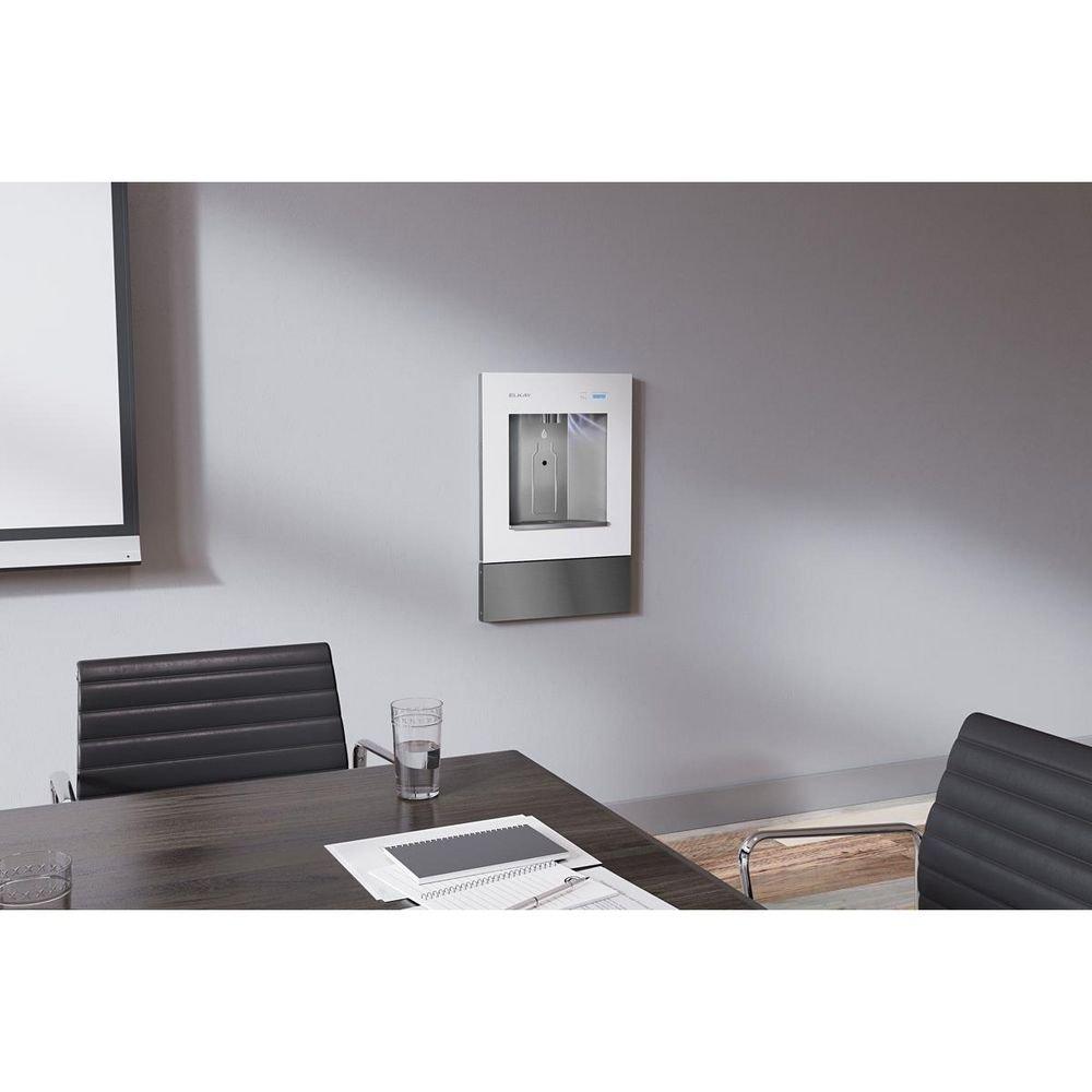 Elkay Aspen White Wall Mount Stainless Steel Indoor Bottle Filling Station 