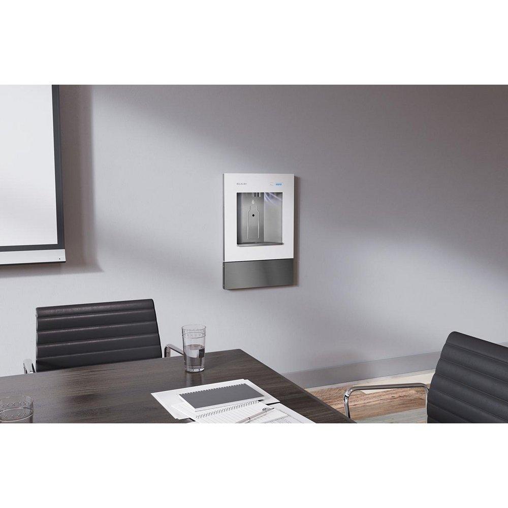 Elkay Aspen White Wall Mount Stainless Steel Indoor Bottle Filling Station 