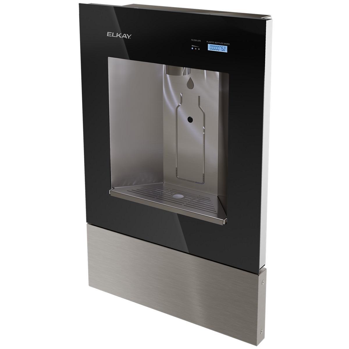 Elkay Midnight Wall Mount Stainless Steel Indoor Bottle Filling Station 