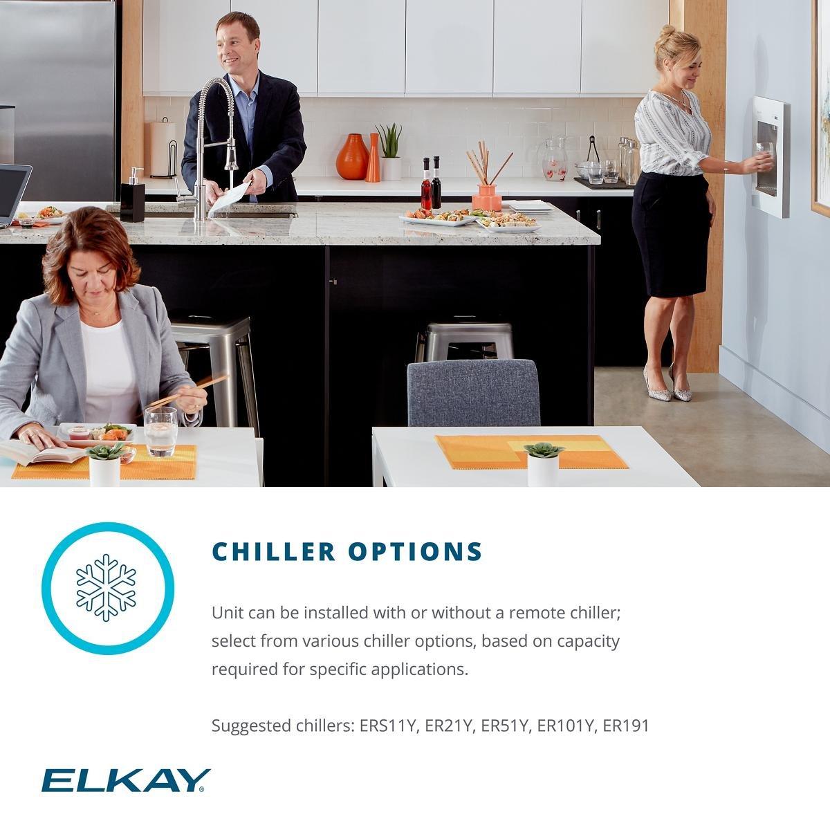 Elkay Midnight Wall Mount Stainless Steel Indoor Bottle Filling Station 