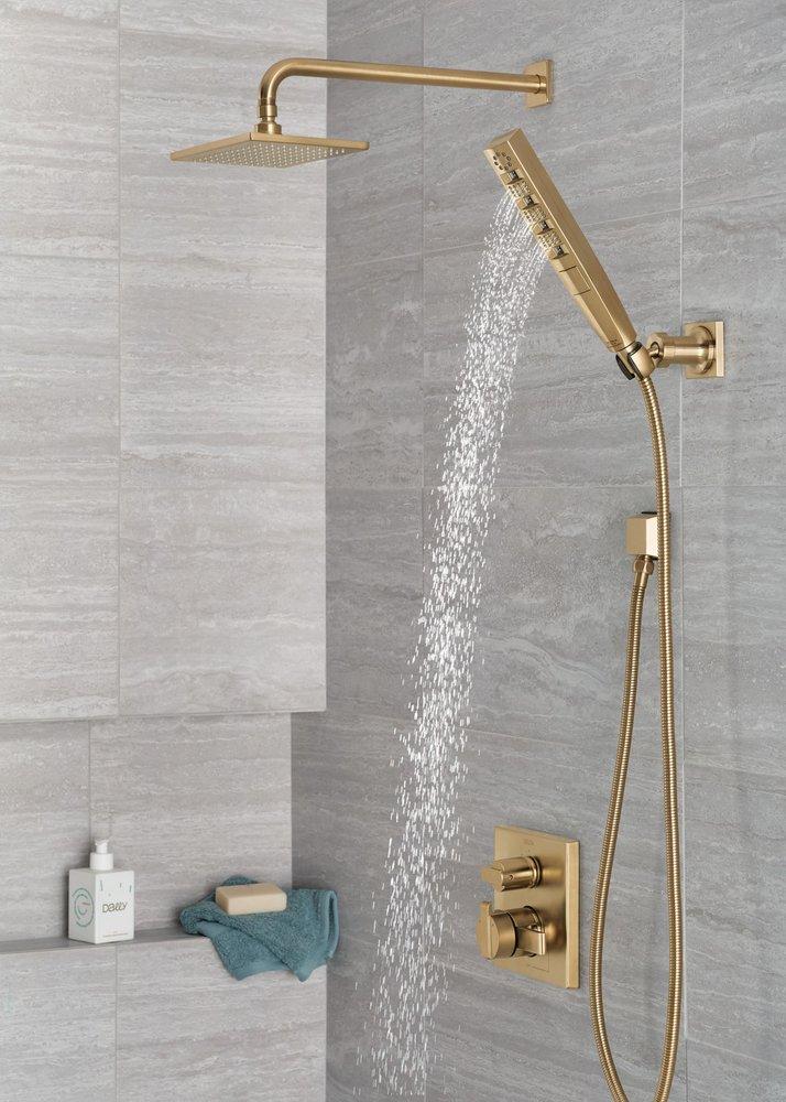 Delta Faucet Brilliance&reg; Champagne Bronze Two Handle Bathtub & Shower Faucet Trim Only 