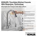 KOHLER Polished Chrome Single Handle Pull Down Kitchen Faucet 