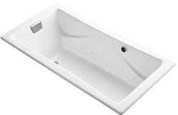 71-3/4 x 36 in. Air Bath Drop-In Bathtub Universal Drain in White