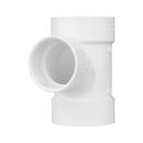 White PVC DWV Sanitary Tee 