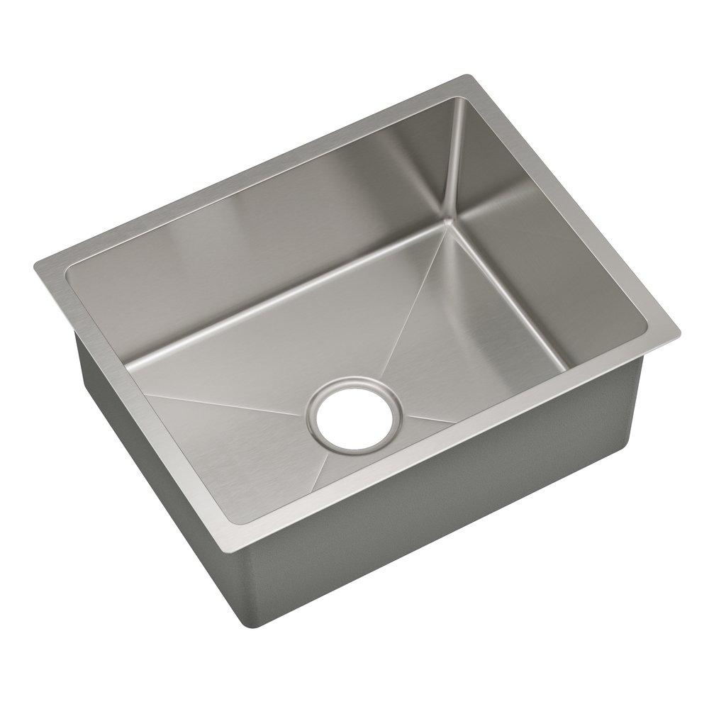 PROFLO® Stainless Steel 23-1/8 x 18 in. Stainless Steel Single Bowl Undermount Kitchen Sink 