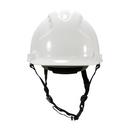 MK8 Evolution&reg; White HDPE, EPS, Polyester, Polyethylene and Microfiber Vented Hard Hat with 4-Point Chin Strap 
