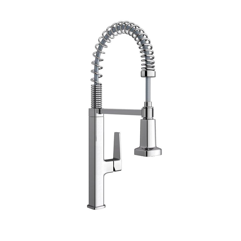 PROFLO&reg; Chrome Single Handle Pull Down Kitchen Faucet with Two-Function Spray 