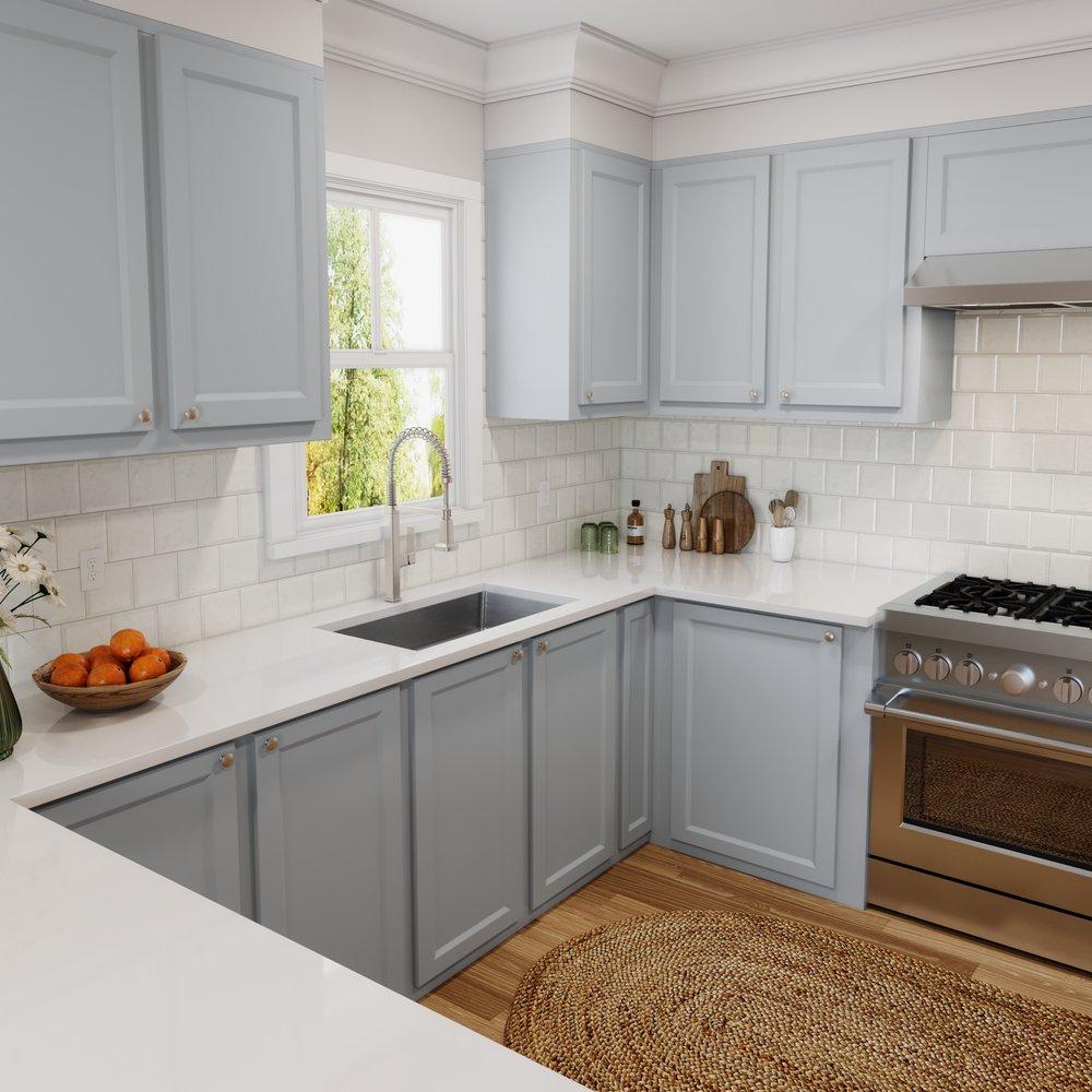 PROFLO&reg; Brushed Nickel Single Handle Pull Down Kitchen Faucet with Two-Function Spray 