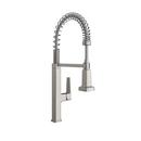 PROFLO&reg; Brushed Nickel Single Handle Pull Down Kitchen Faucet with Two-Function Spray 