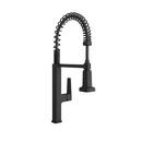 PROFLO® Matte Black Single Handle Pull Down Kitchen Faucet with Two-Function Spray 