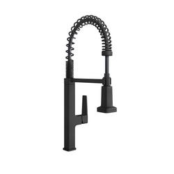 Single Handle Pull Down Kitchen Faucet in Matte Black