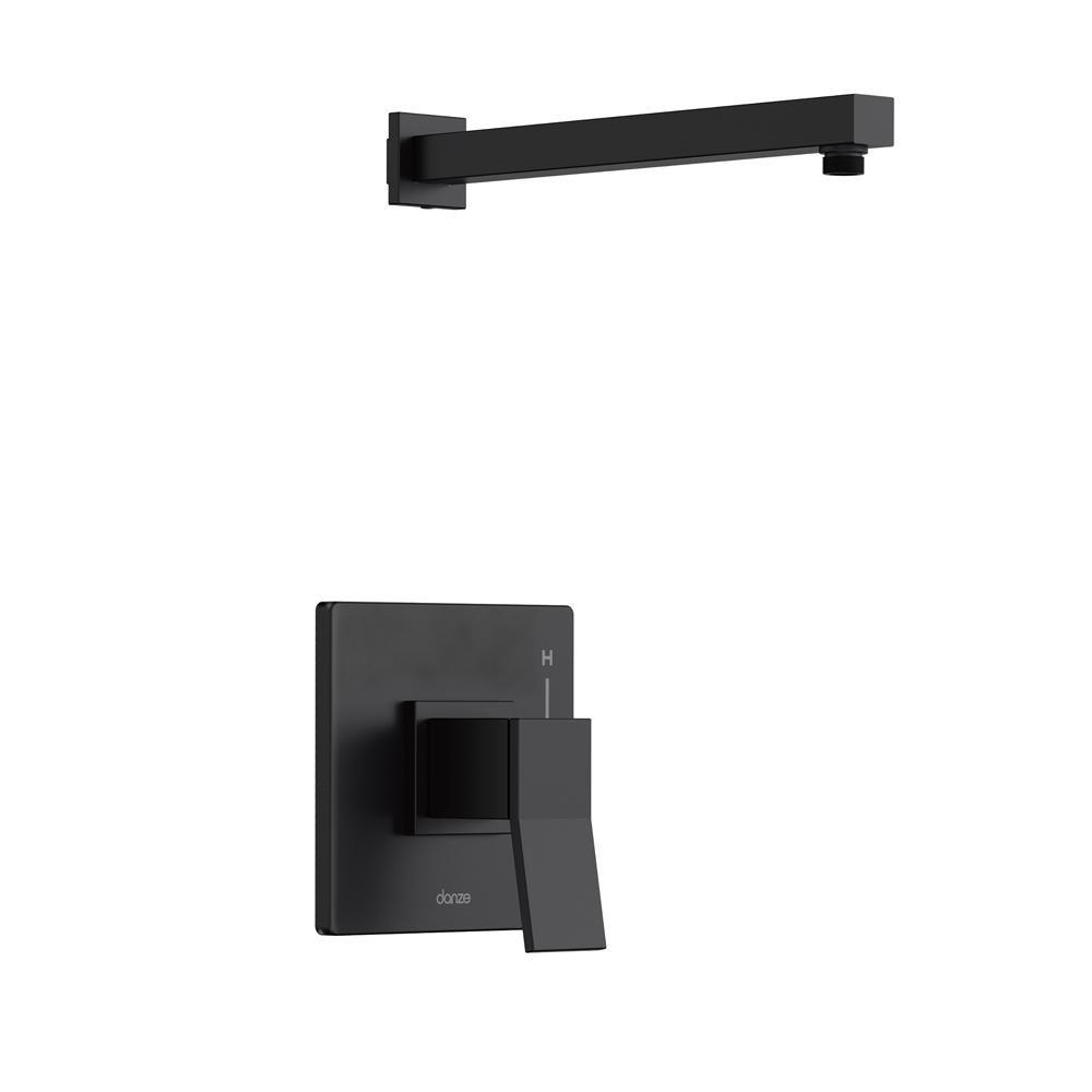 Gerber Plumbing Satin Black Single Handle Shower Faucet Trim Only 