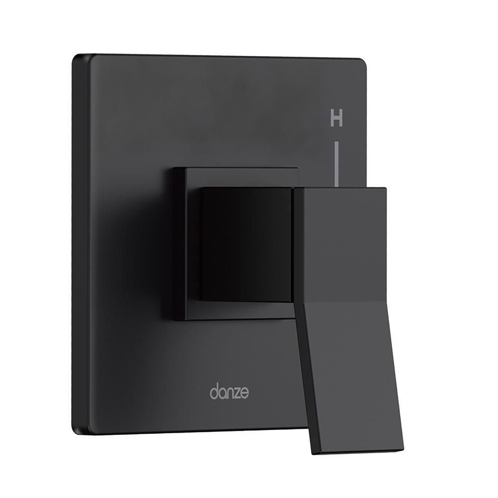 Gerber Plumbing Satin Black Brass Valve Trim Kit in Chrome 